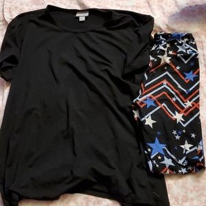 LuLaRoe Gracie top and leggings